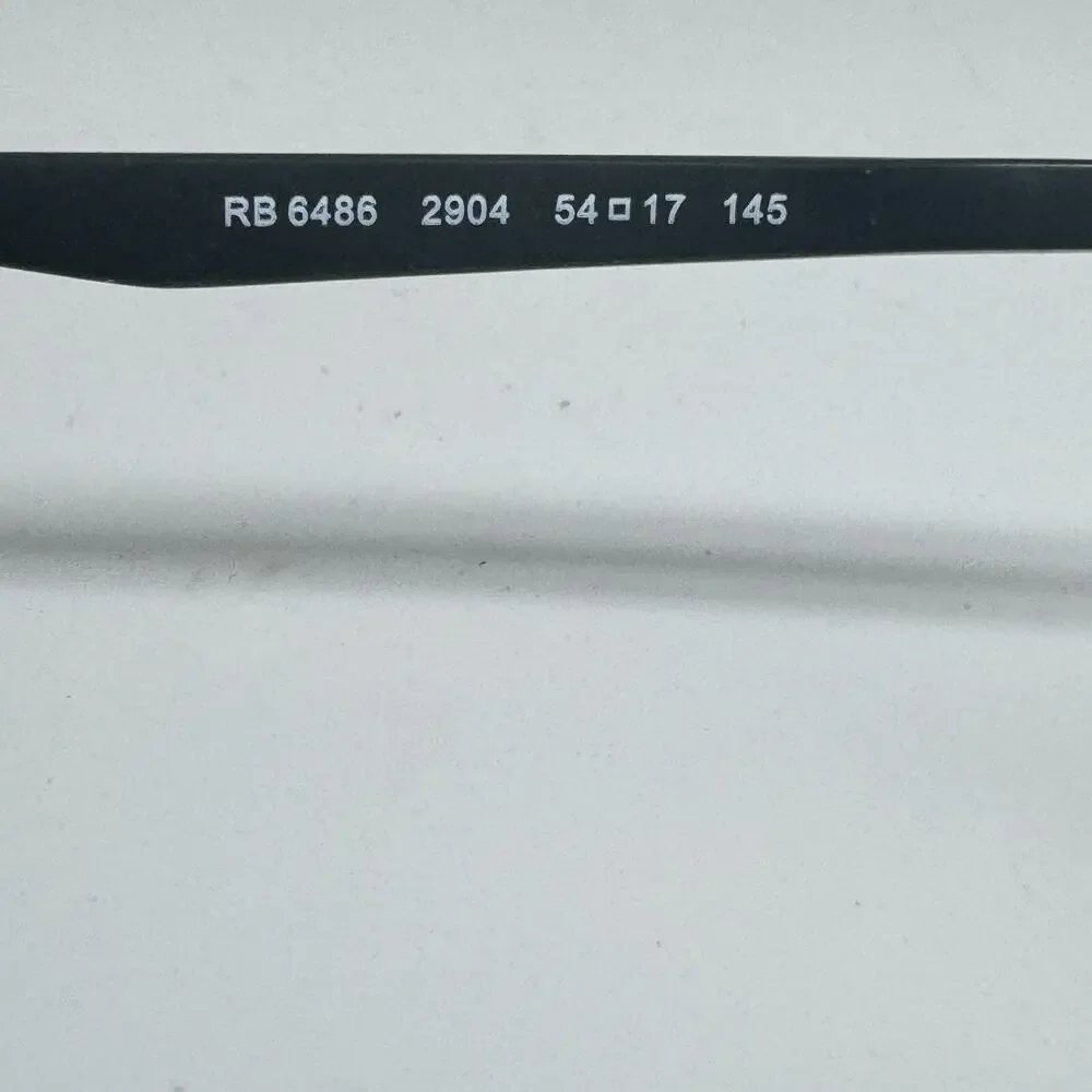 Ray Ban LITEFORCE Eyeglasses‎ RB 6486 2904 Matte Black Frame 54-17-145 H15066